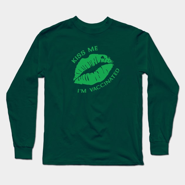 Kiss Me St Patricks Day 2021 Long Sleeve T-Shirt by Yule